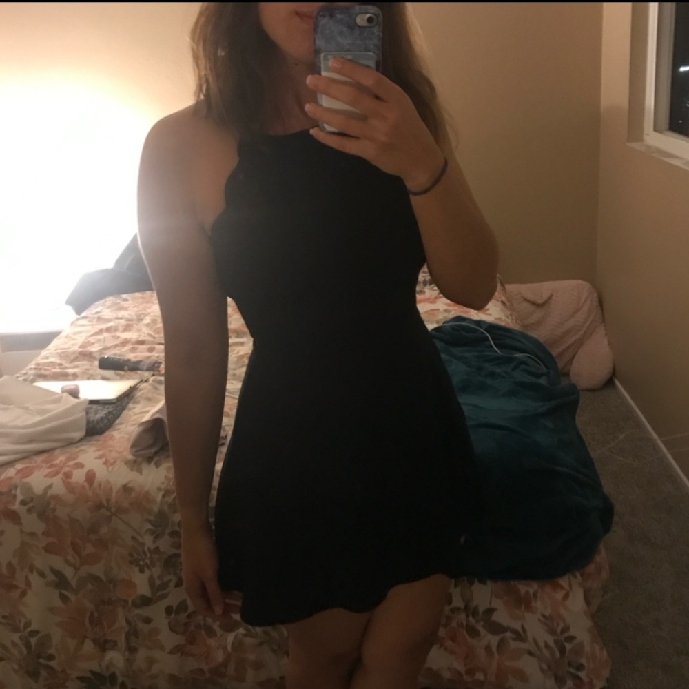 Sleek Black Mini Dress
